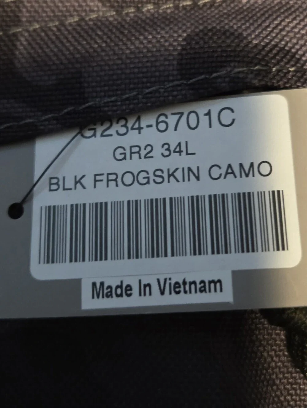 GoRuck GR2 - Black Frogskin (34L) - NWT